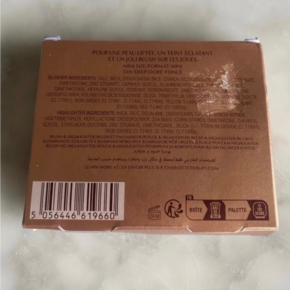 NIB Limited Edition Charlotte Tilbury Mini Hollywood Blush and Glow- Tan/Deep - Picture 12 of 12